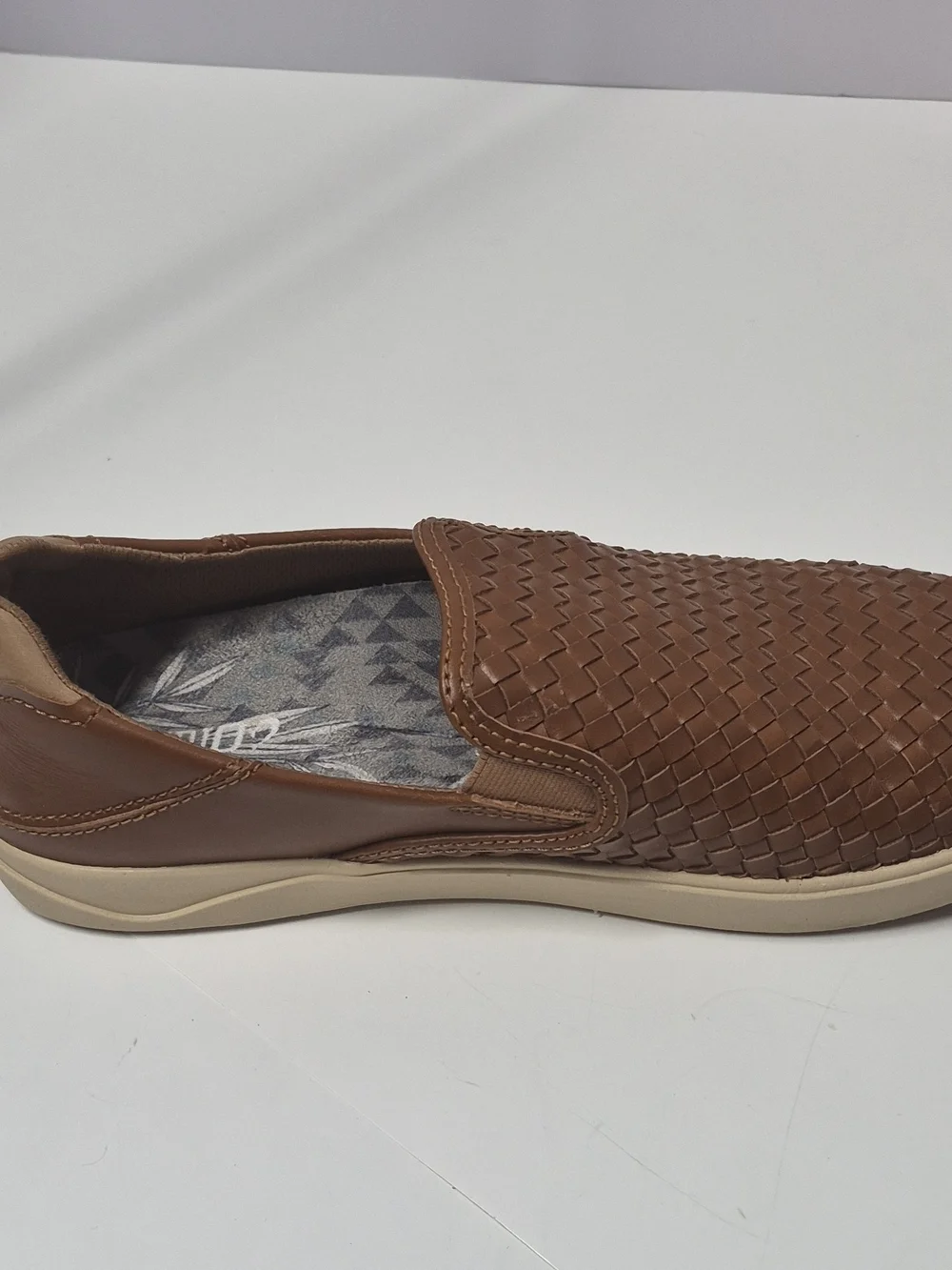 Olukai Men's Lae'ahi Lauhala Slip On Shoes In The Color Fox